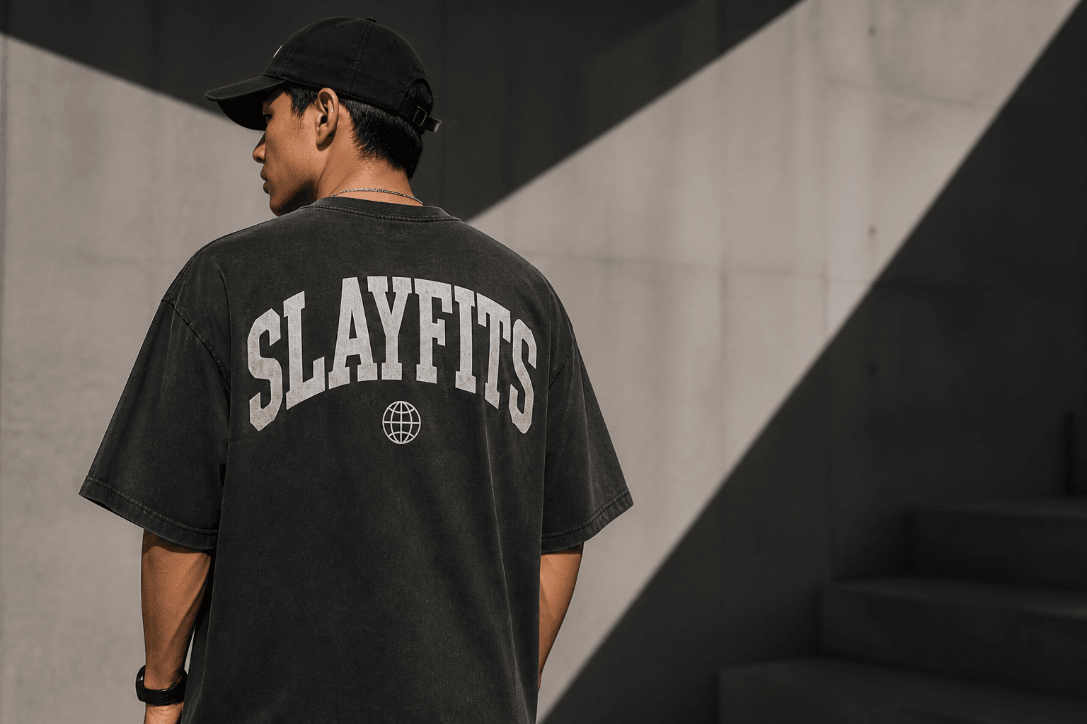 SLAYFITS Built Different oversized tee